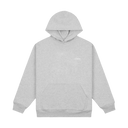 Cursive Small Logo Hoodie - Heather Grey