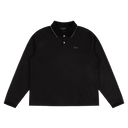Jacquard LS Polo - Black