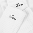 Dime Two Pack Long Socks - White