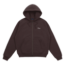 Classic Small Logo Zip Up Hoodie - Dark Brown