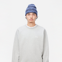 Mohair Striped Beanie - Blue