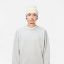Mohair Striped Beanie - Cream