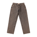Relaxed Denim Pants - Premium Brown