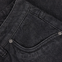 Relaxed Denim Pants - Black Washed