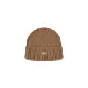 Cursive Rib Beanie - Coffee