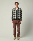 Dobby Plaid Zip Shirt