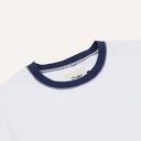 Accent Ringer Tee - White / Navy
