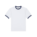 Accent Ringer Tee - White / Navy
