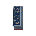 Archival Animals Wool-Silk Scarf - Navy & Blue