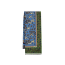 Archival Animals Wool-Silk Scarf - Blue & Olive