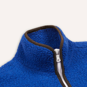 Boucle Wool Zip Jacket - Blue