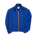 Boucle Wool Zip Jacket - Blue