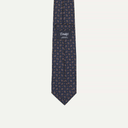 Mini Diamonds Dot Pattern Silk Tie - Blue / Red / Yellow