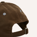 Horse Applique Moleskin Baseball Cap - Brown