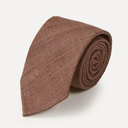 Silk Tussah Tie - Coffee