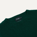 Brushed Shetland Crewneck Jumper - Green