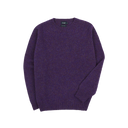 Brushed Shetland Crewneck Jumper - Iris Purple