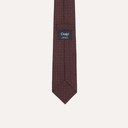 Mini Diamonds Dot Pattern Silk Tie - Red / Orange