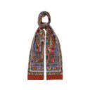 Carpet Print Tubular Scarf - Rust