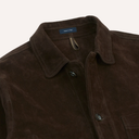 Heavyweight Suede Five-Pocket Chore Jacket - Choc Brown