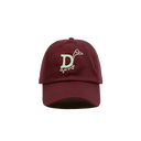 D Duck Twill Baseball Cap - Burgundy
