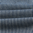 Drawstring Short - Navy & White Indigo Stripe