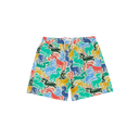 Ducks Print Swim Short- Ecru