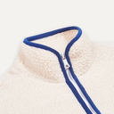 Boucle Wool Zip Jacket - Ecru