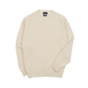 Brushed Shetland Crew Neck Jumper - Vanilla Cream