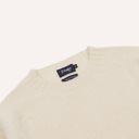 Brushed Shetland Crew Neck Jumper - Vanilla Cream