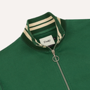 Jersey Tracktop - Green / Ecru Stripe Accent