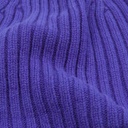 Lambswool Ribbed Knit Beanie - Night Purple