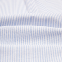 Ticking Stripe Button Down Oxford Shirt - Light Blue