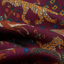 Moghul Garden Wool-Silk Scarf - Magenta
