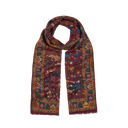 Moghul Garden Wool-Silk Scarf - Magenta