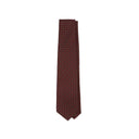Mini Diamond Medallion Silk Twill Tie - Burgundy