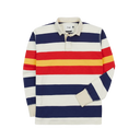 LS Striped Flame Rugby - Red / Yellow