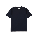 Lightweight SS Cotton Flame Pocket Tee-Navy