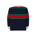 Middle Stripe Rugby - Navy / Red / Green