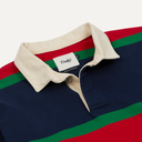 Middle Stripe Rugby - Navy / Red / Green