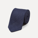Silk Tussah Tie - Navy