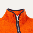 Boucle Wool Zip Jacket - Orange