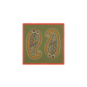 Paisley Print Bandana - Olive