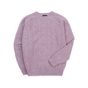 Brushed Shetland Cable Jumper - Sweetpea