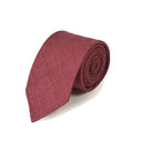 Silk Tussah Tie - Wine