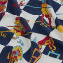 Snakes And Ladders Print Bandana - Blue