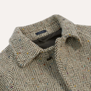 SB Herringbone Tweed Raglan Overcoat - Oat Fleck