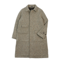 SB Herringbone Tweed Raglan Overcoat - Oat Fleck