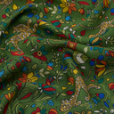 Tiger Garden Print Bandana - Green