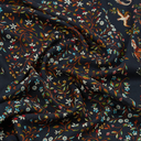 Unicorn Garden Print Scarf - Navy